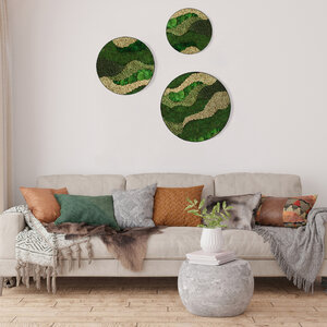 Moss circle set Fluctus