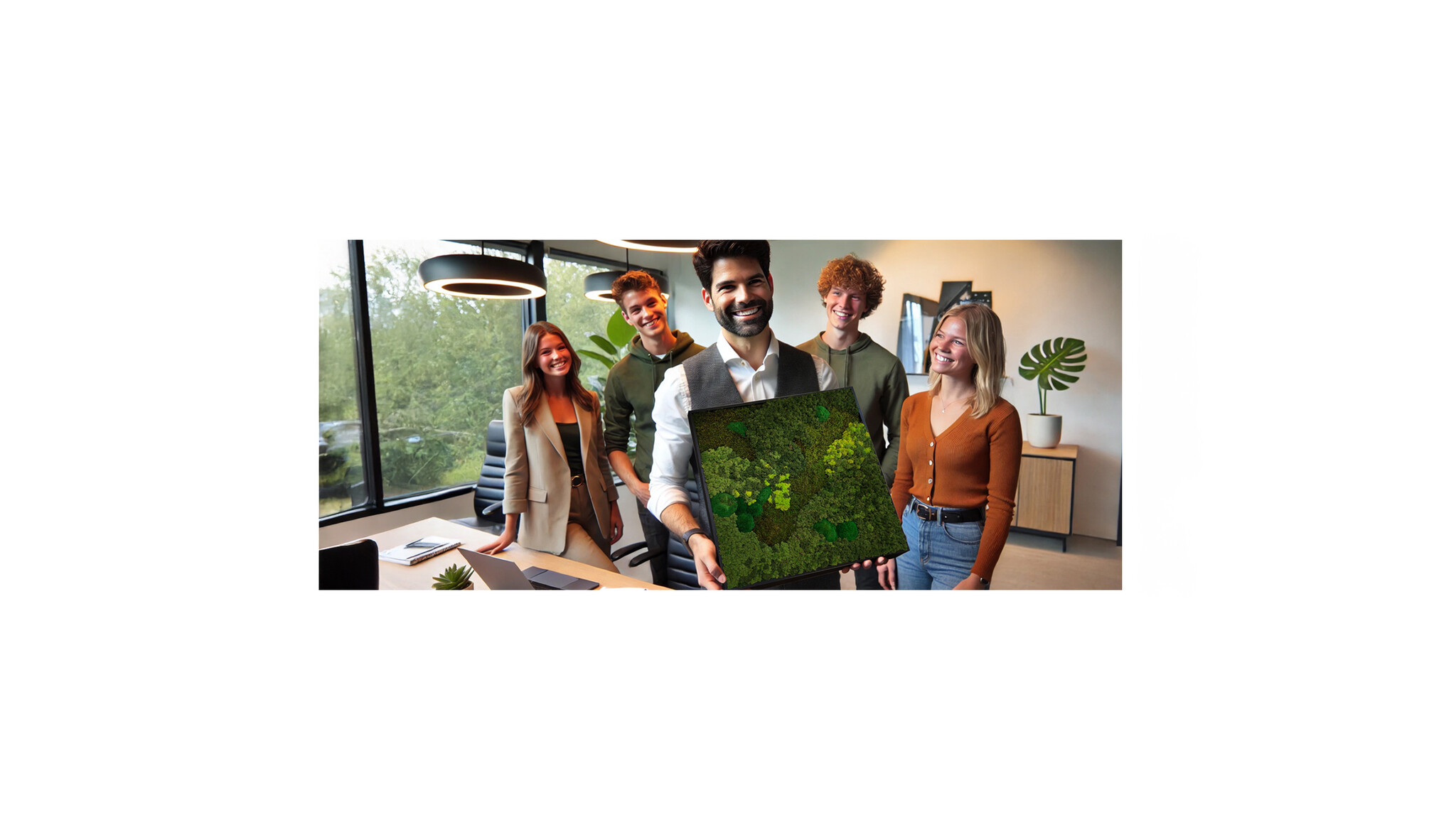 Geef een uniek zakelijk cadeau: Mosschilderijen van Mosschilderij.nl