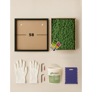 DIY moss painting 58 cm reindeermoss