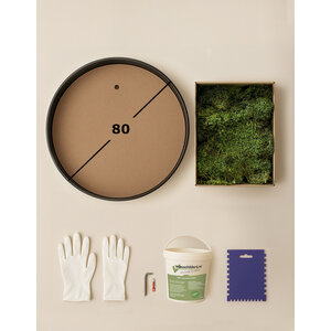 DIY moss circle 80 cm flat moss