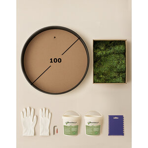 DIY moscirkel 100 cm platmos