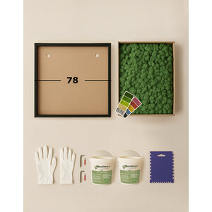 DIY moss painting 78 cm reindeermoss