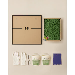 DIY mosspainting 98 cm reindeermoss