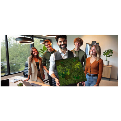 Give a unique corporate gift: moss artworks from Mosschilderij.nl