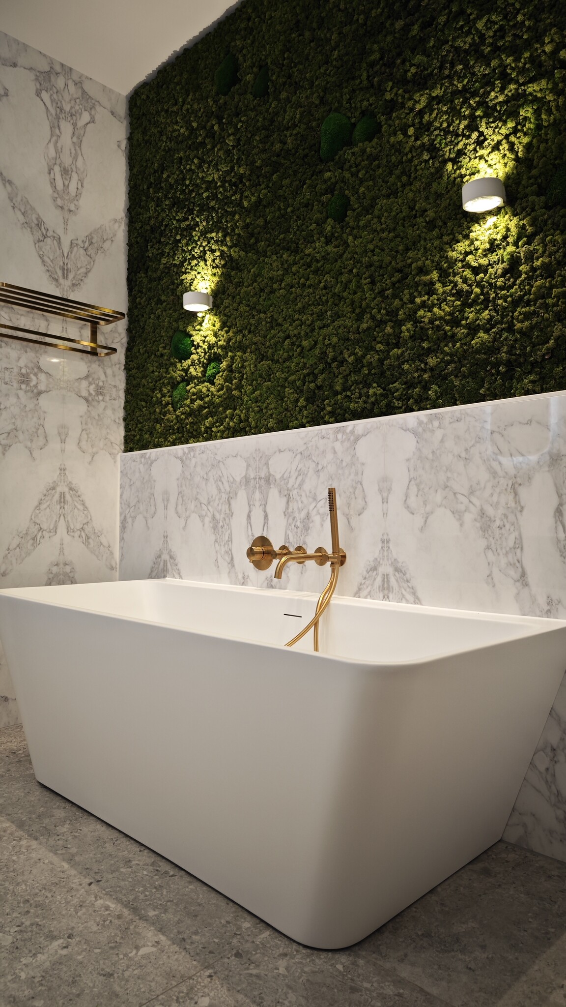 Can a moss artwork be in the bathroom?