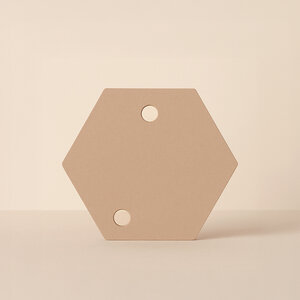 Wooden hexagon MDF