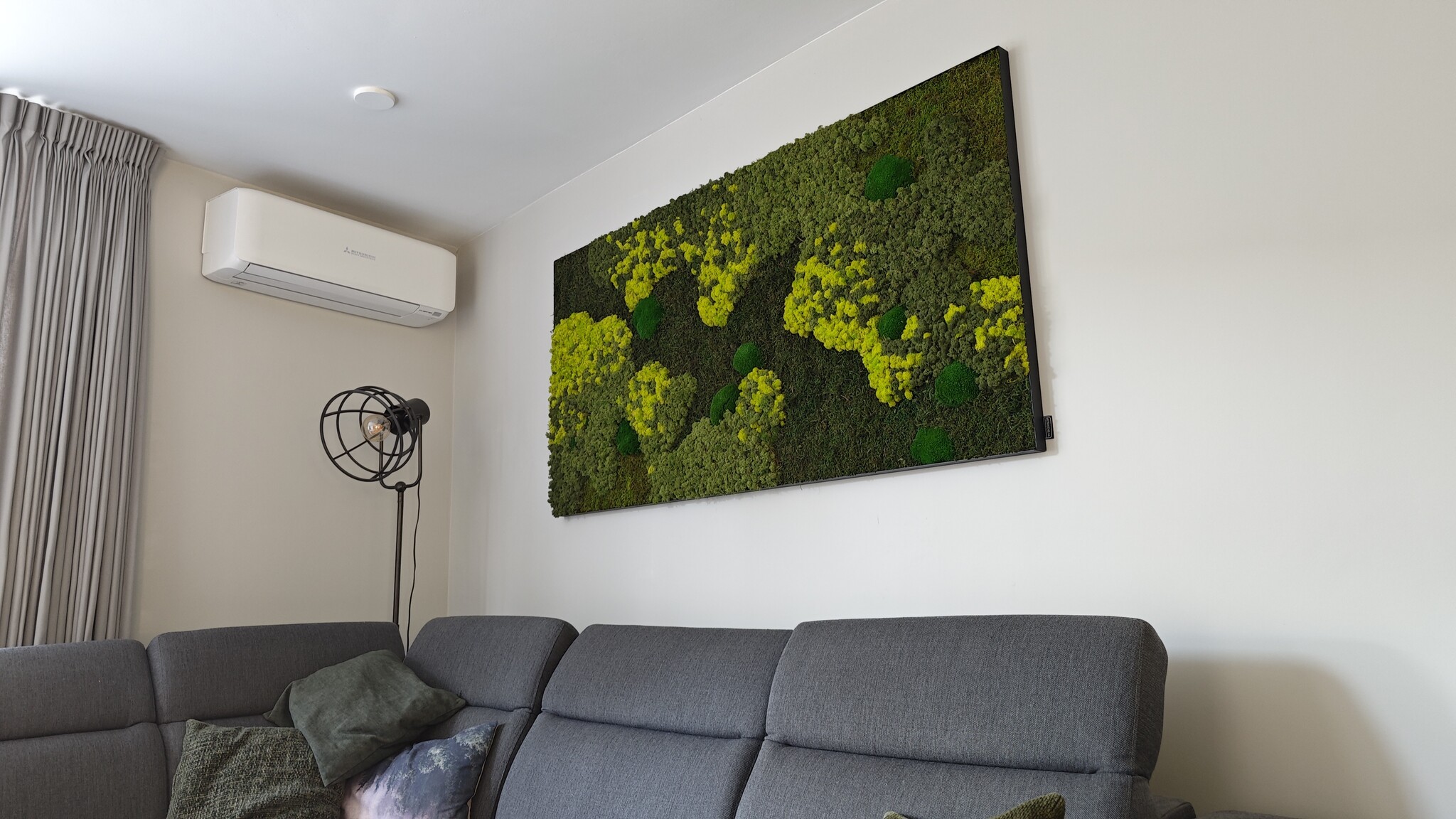 How do you clean a mosswall?