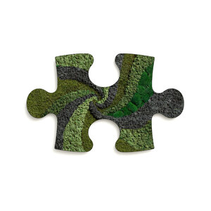 Mos puzzelstuk Twist