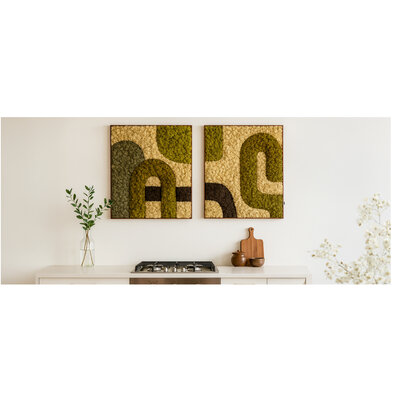 Japandi Moss Art | Wabi-Sabi Moss Art