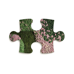 Mos puzzelstuk Blush