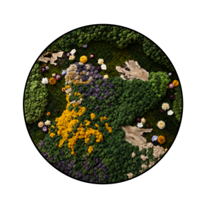Flower circle style Luvina