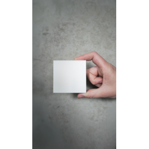 Matte White edge finish sample