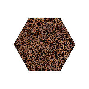 Cinnamon Hexagon including Frame