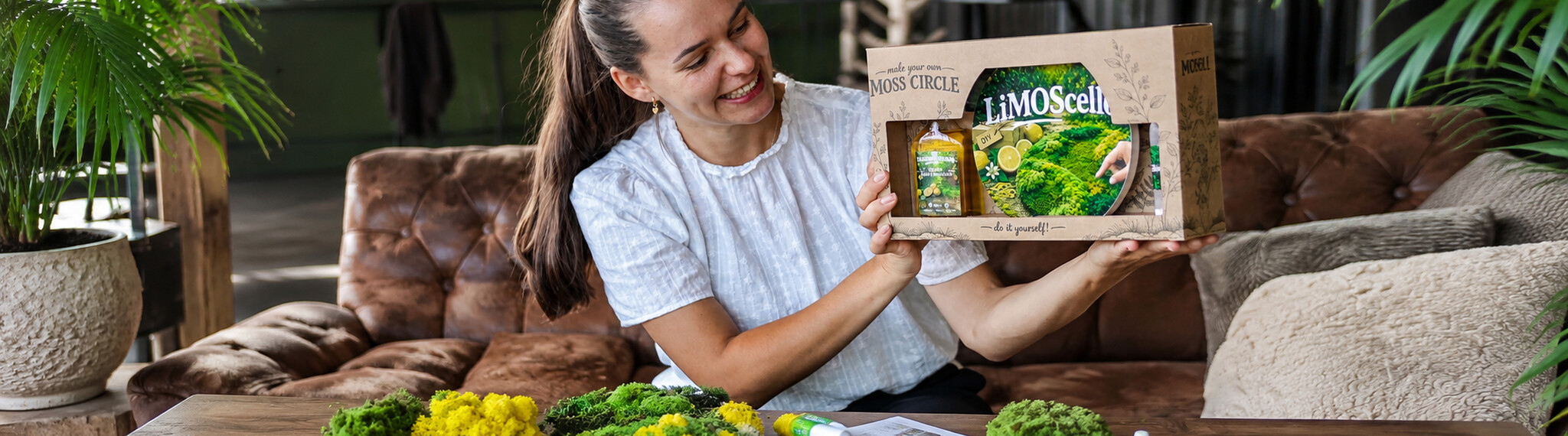 Mosschilderij DIY pakket LiMOScello Moswens