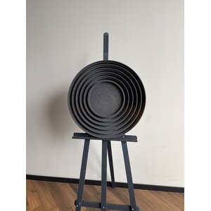 OUTLET Schilderij lijst circkels zwart