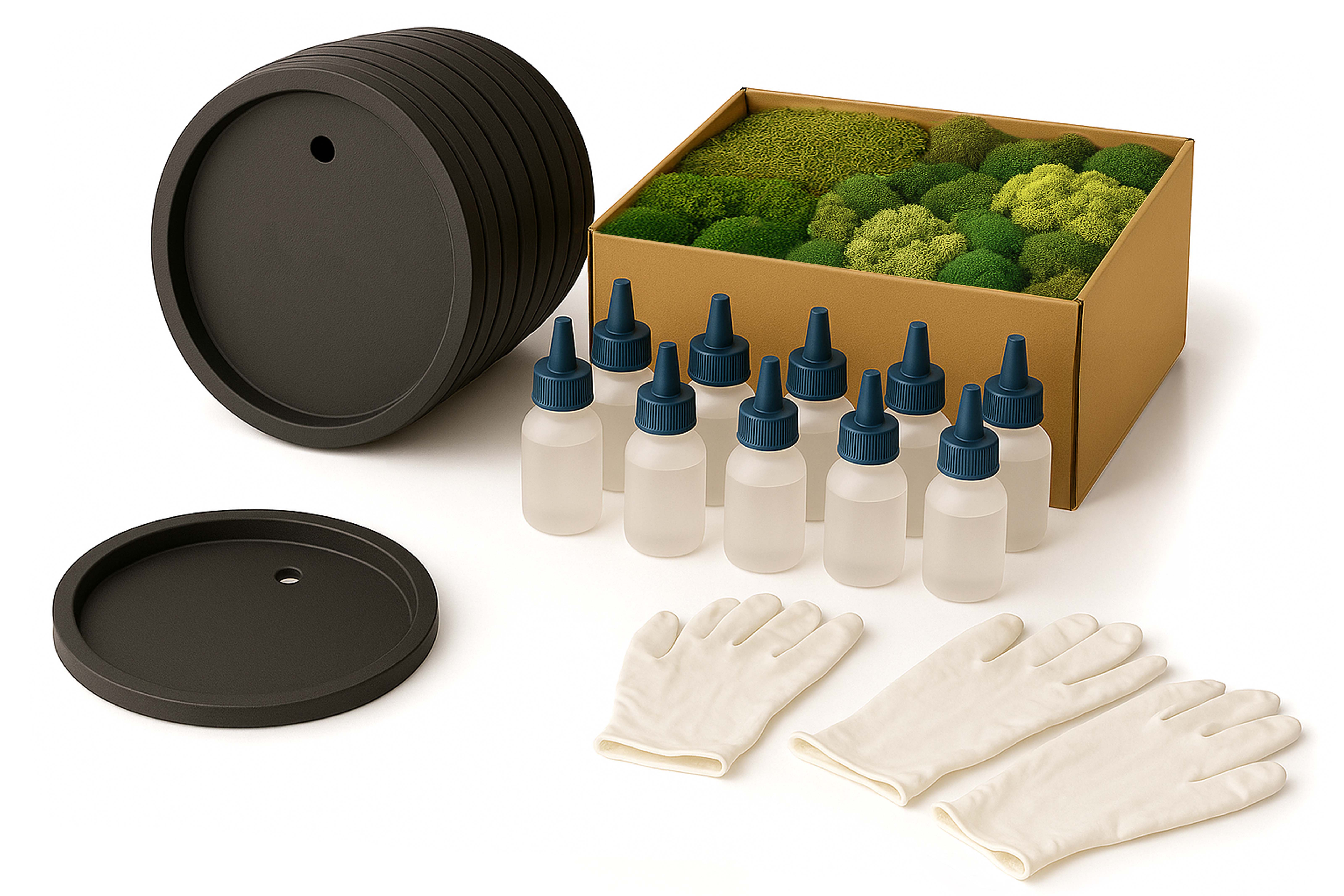 Moslijm toebehoren en spray