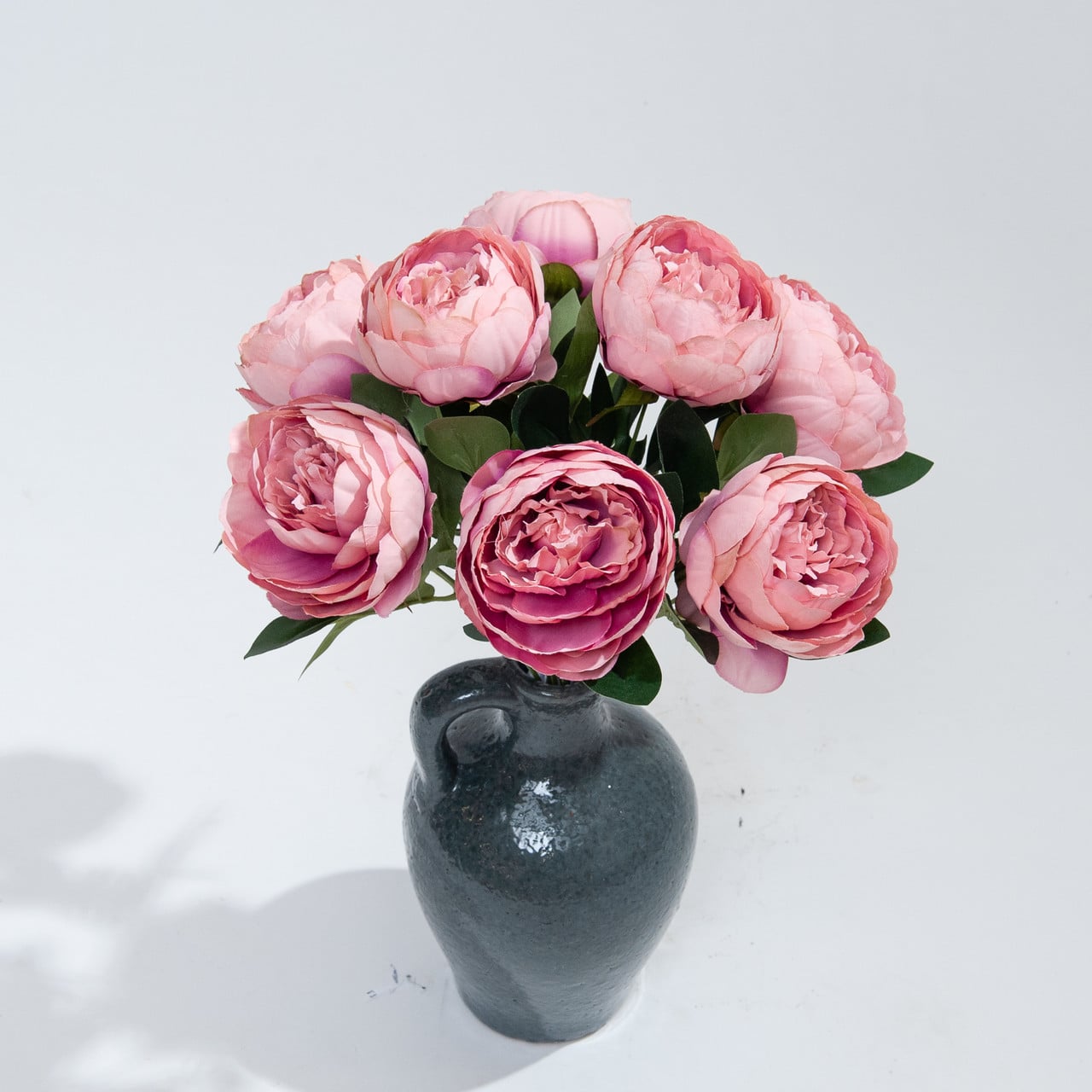 Kunstboeket Pioenrozen 43 cm oud-roze