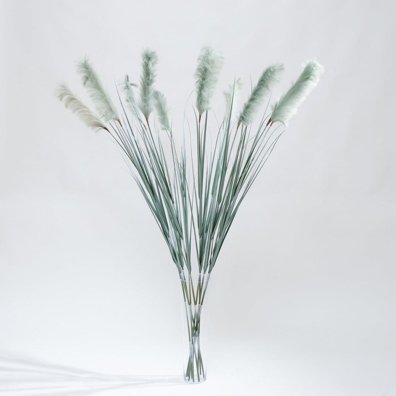 Artificial Pampas grass green plume 175 cm