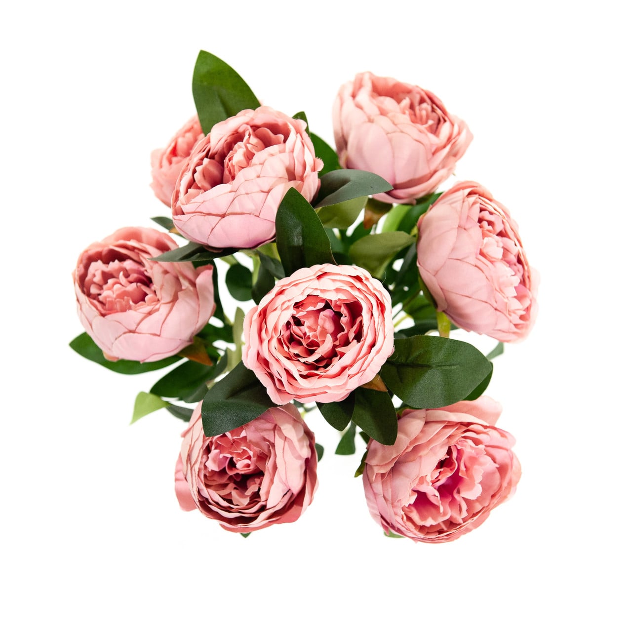 Kunstboeket Pioenrozen 43 cm oud-roze