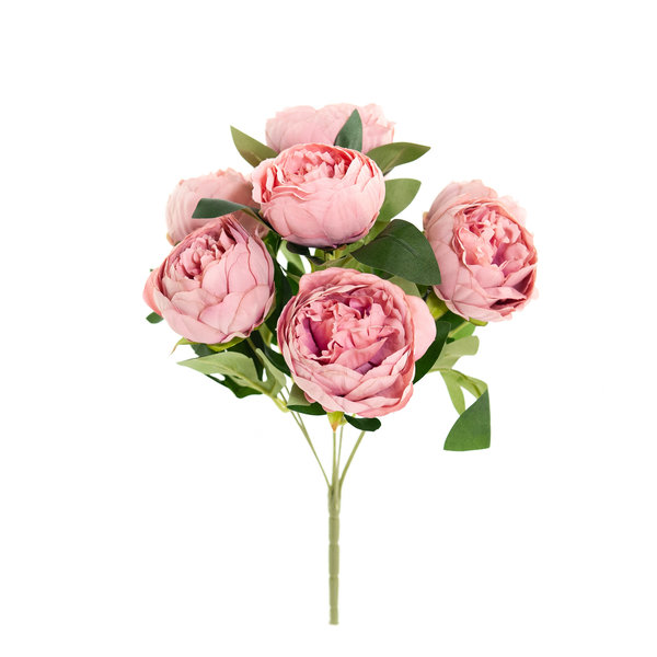 Coolplant Kunstbouquet Pfingstrosen 43 cm altrosa