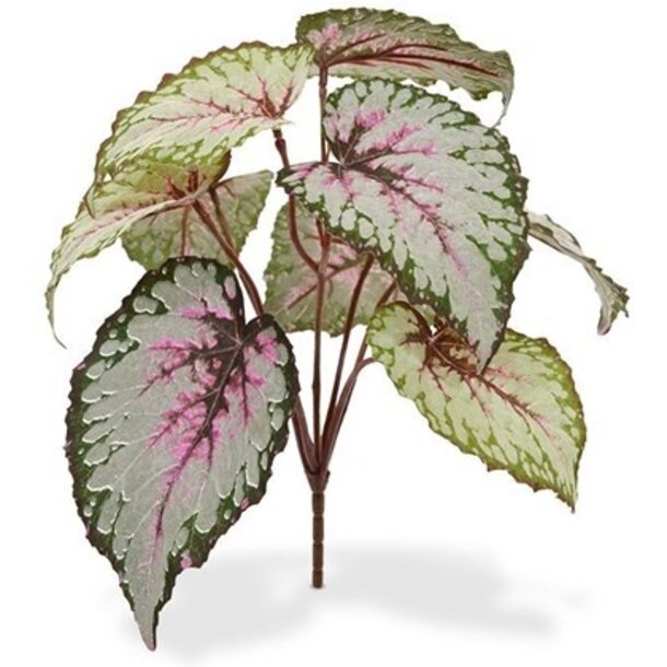 Bladbegonia kunstplant 25 cm