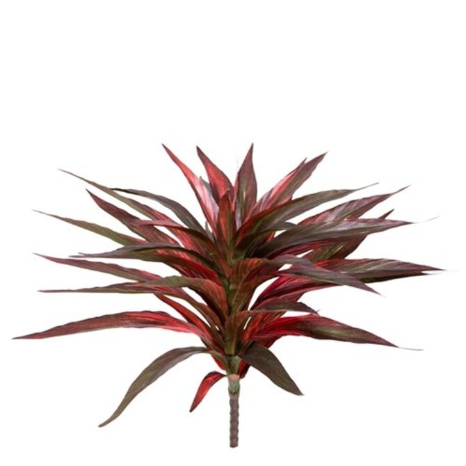 Draceana kunstplant groen-rood 30 cm