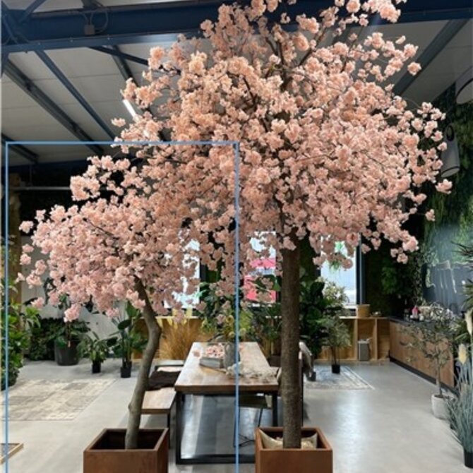 Coolplant Bloesemboom op maat roze 280 cm – brandvertragend