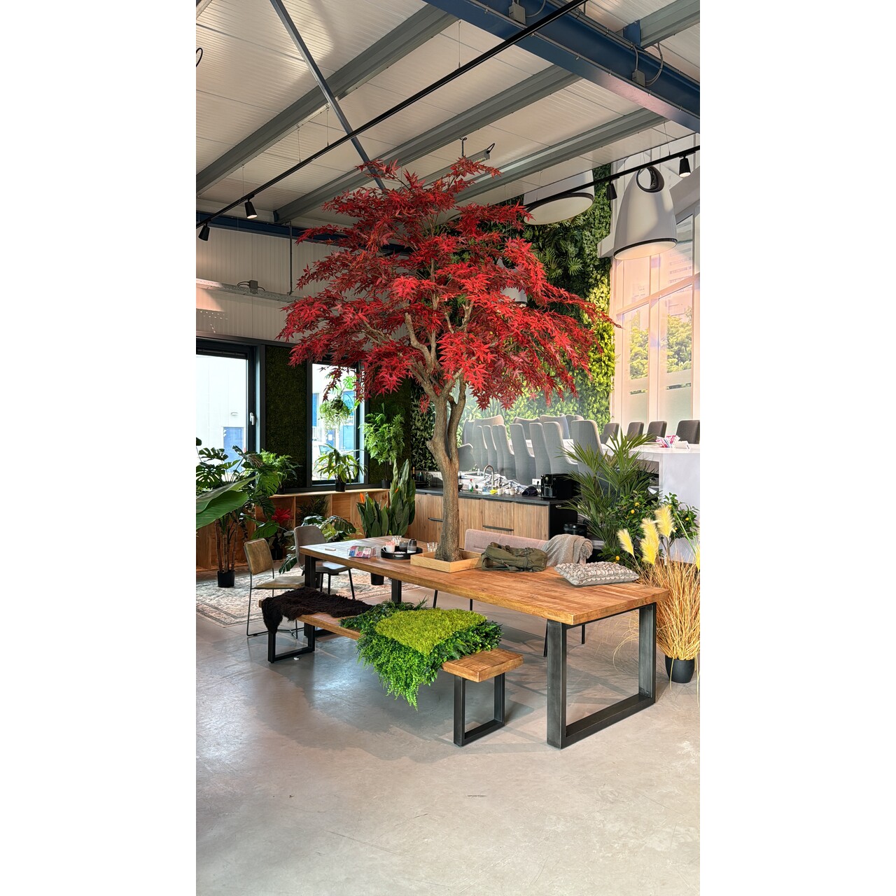 Acer kunstboom rood 320cm