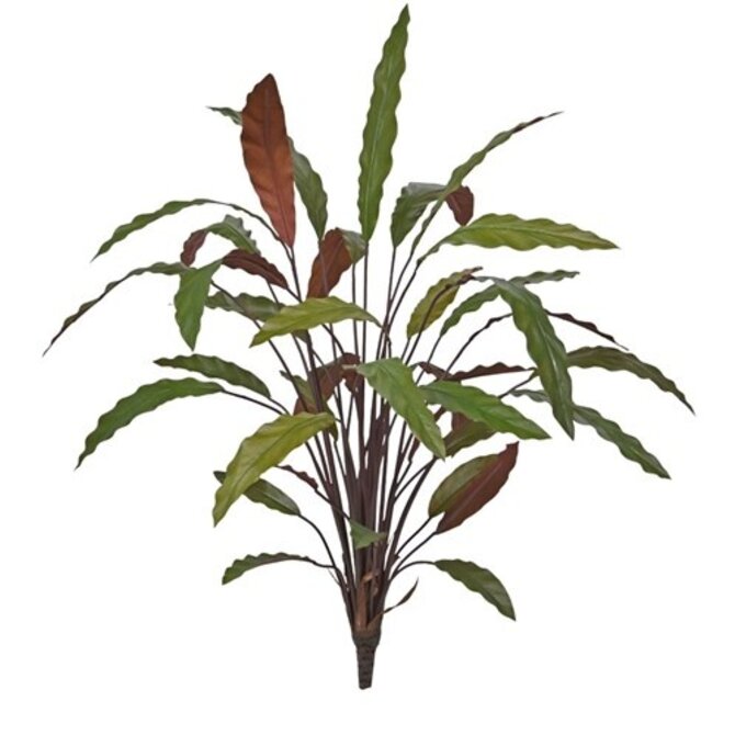 Kunstboeket Calathea 75 cm groen/rood