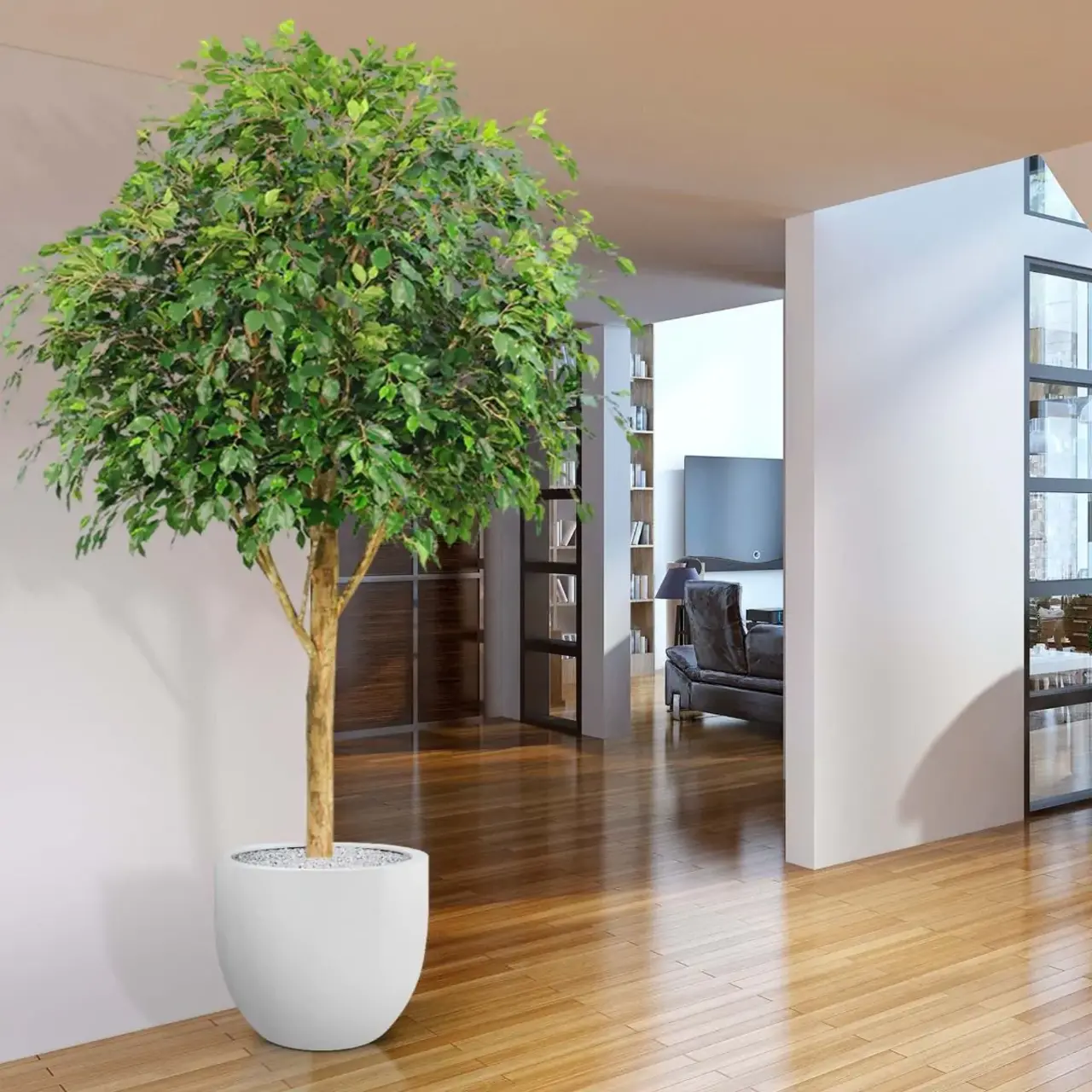 Kunst Ficus Exotica Giant boom 290 cm - groen FR