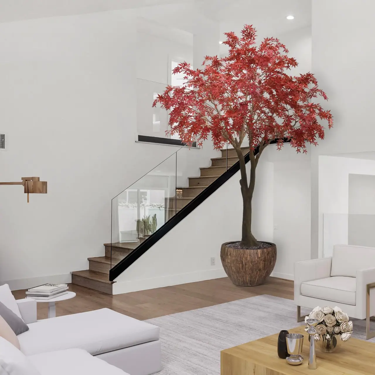 Acer kunstboom rood 320cm