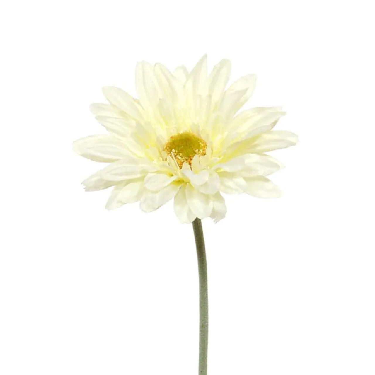 Kunst Gerbera steelbloem creme 60 cm