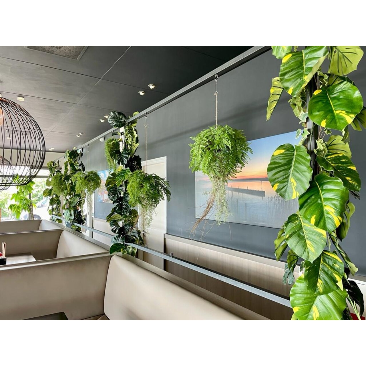 Kunst Monstera Guirlande 180 cm FR