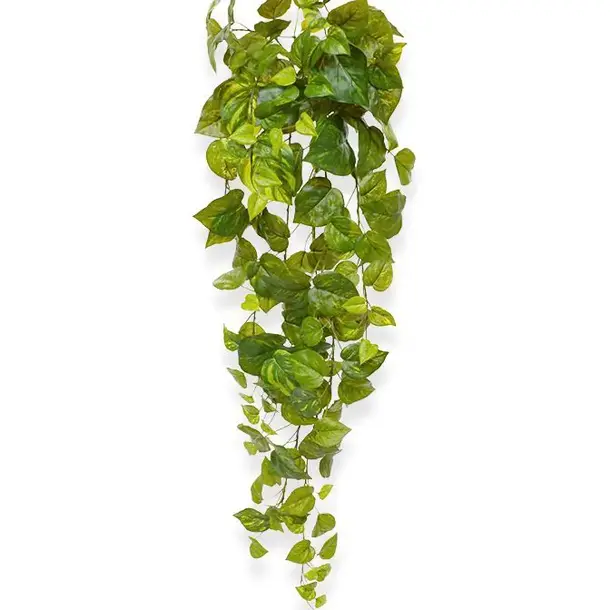 Kunst Pothos hangplant 90 cm bont