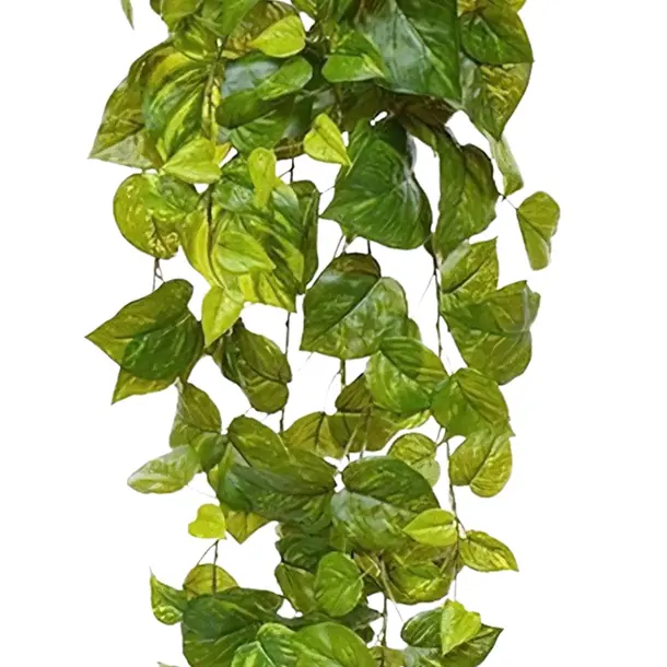 Kunst Pothos hangplant 90 cm bont