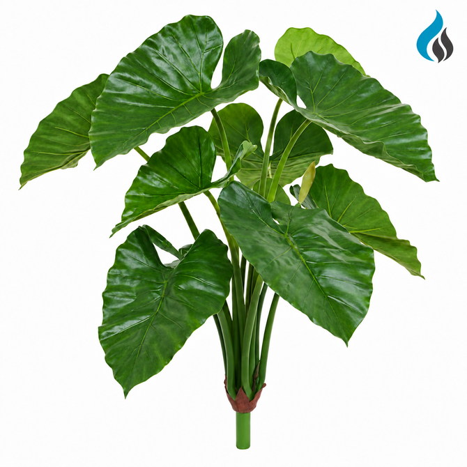 Kunst Alocasia Calidora boeket 70 cm FR
