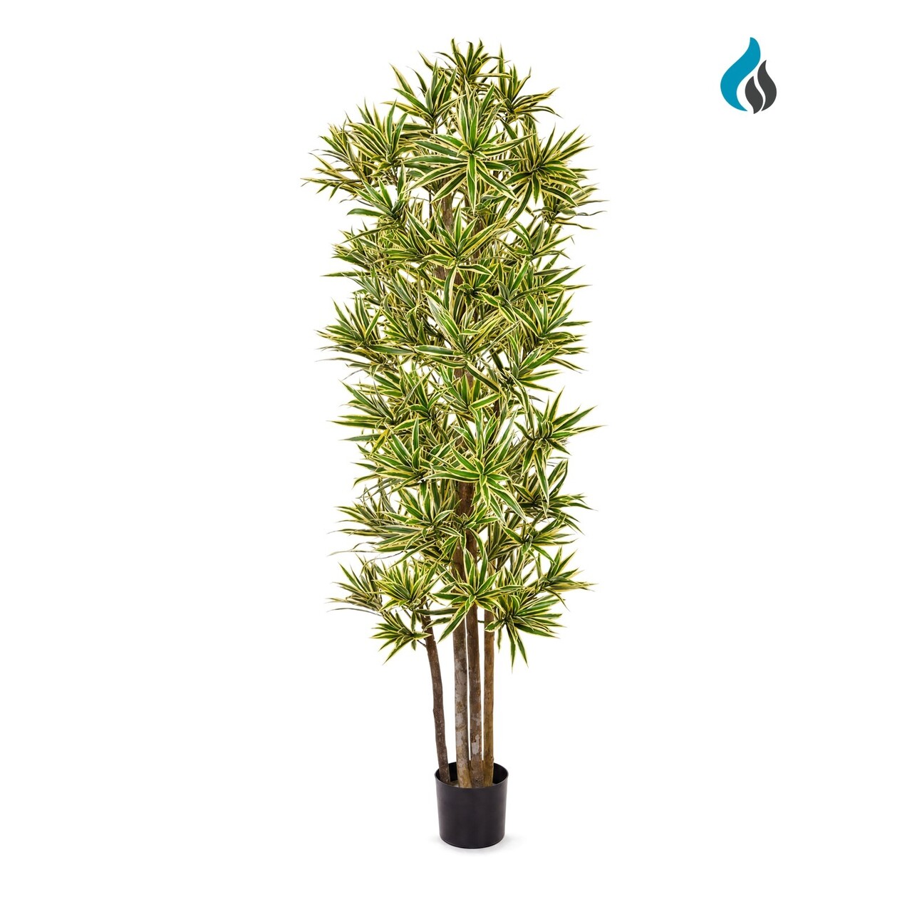 Dracaena Song of India kunstplant 180 cm – brandvertragend