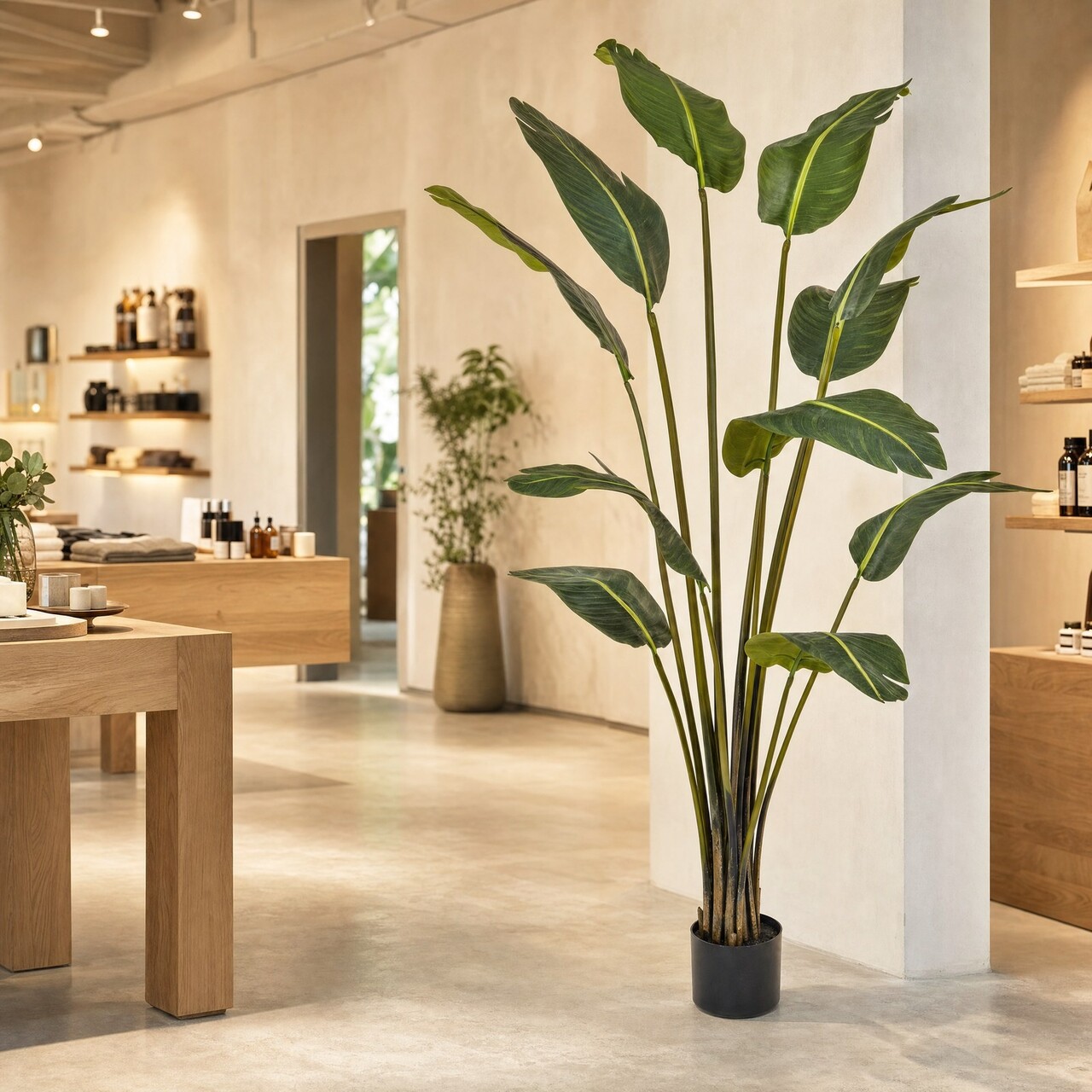 Strelitzia kunstplant 180 cm – brandvertragend