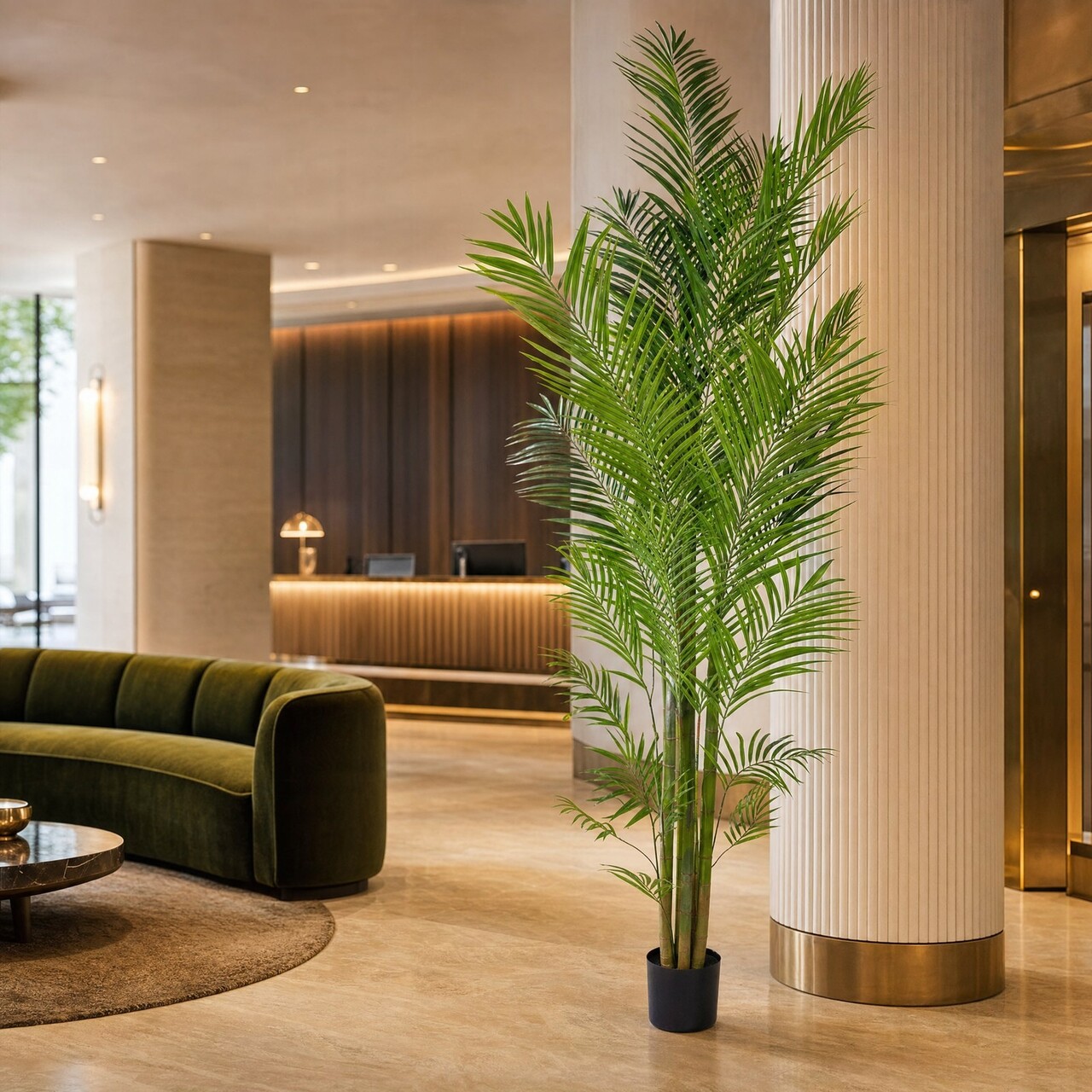 Areca kunstpalm 240 cm – brandvertragend