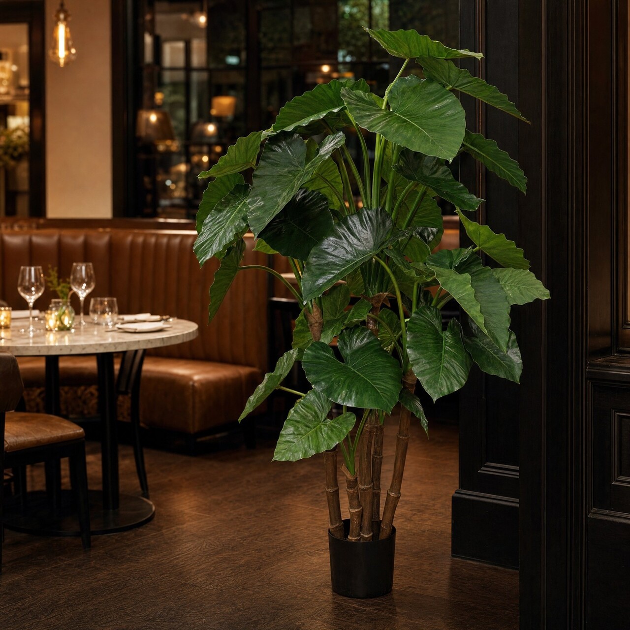 Alocasia Calidora kunstplant deluxe 165 cm – brandvertragend