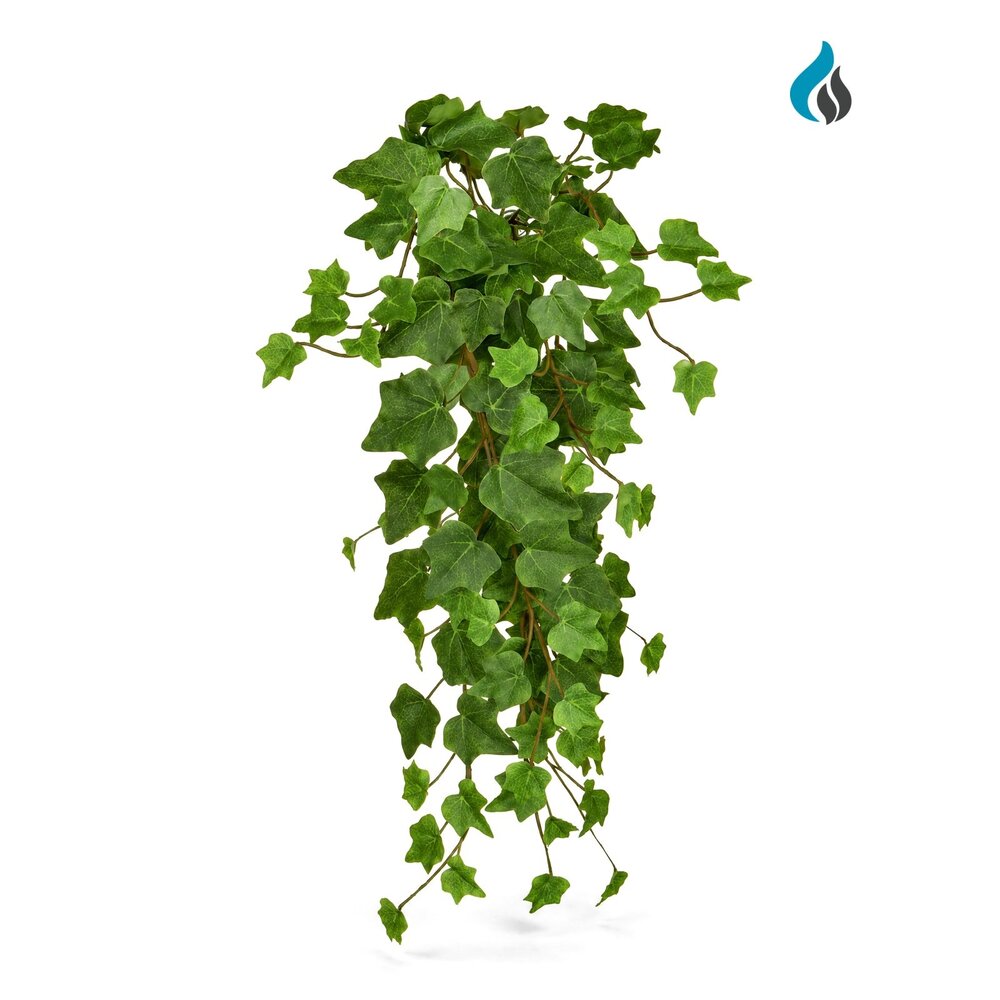 Coolplant Hedera kunsthangplant groen 55 cm – brandvertragend