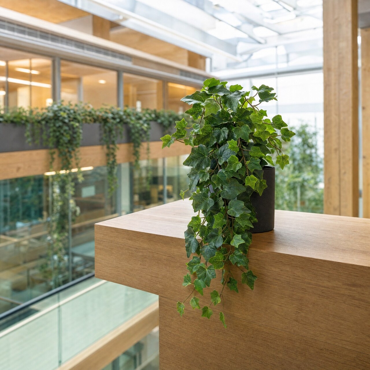Hedera kunsthangplant groen 55 cm – brandvertragend