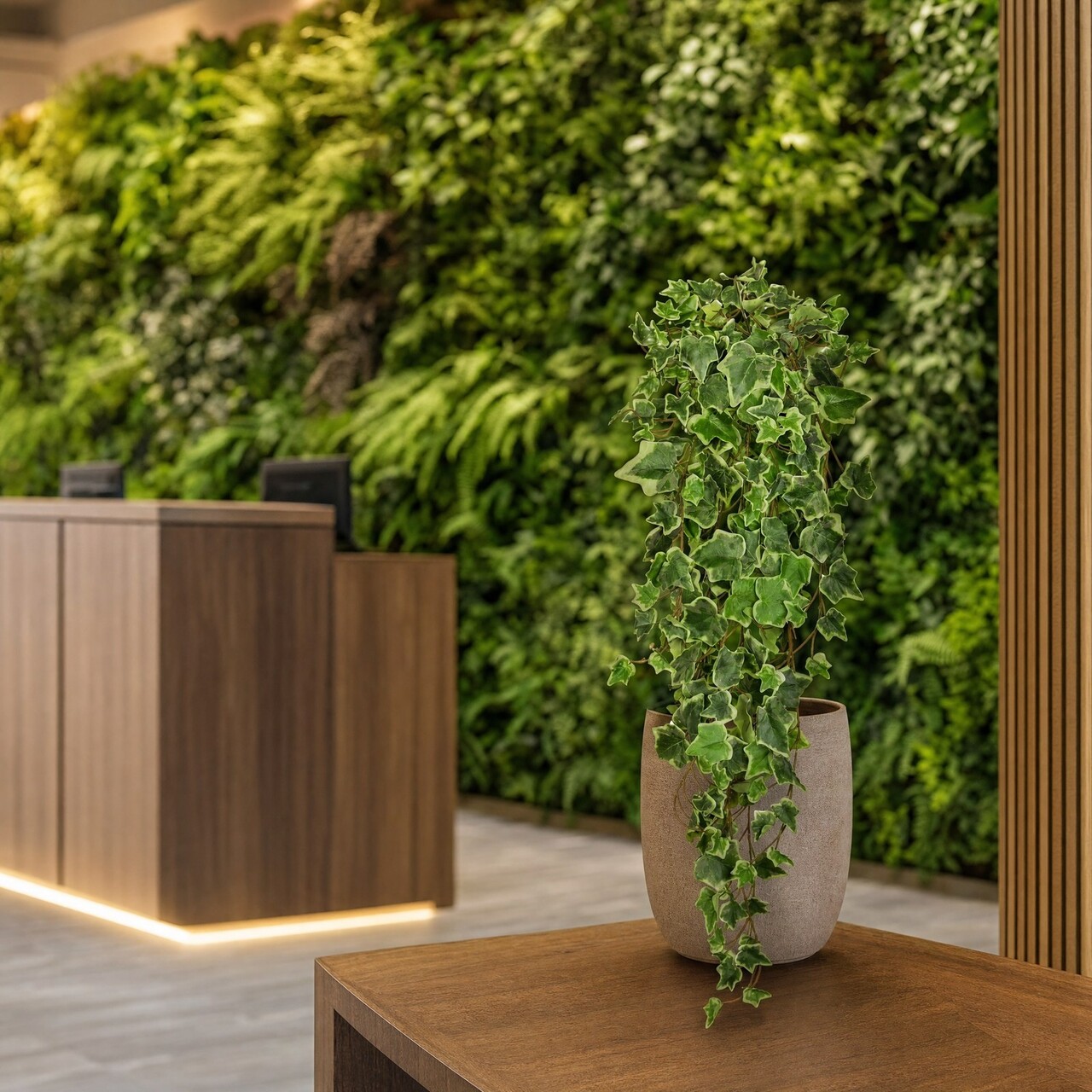Hedera kunsthangplant bont 86 cm – brandvertragend