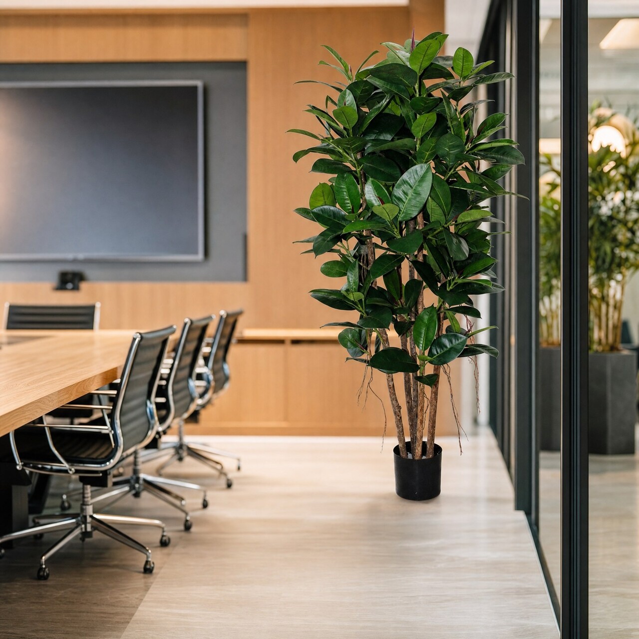 Philodendron kunstplant kolom 155 cm – brandvertragend