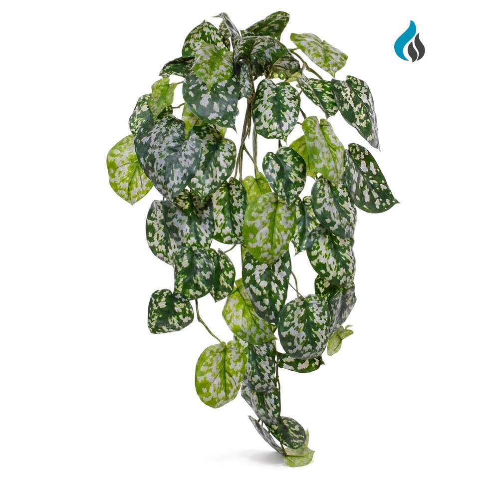Coolplant Scindapsus kunsthangplant deluxe 70 cm – brandvertragend