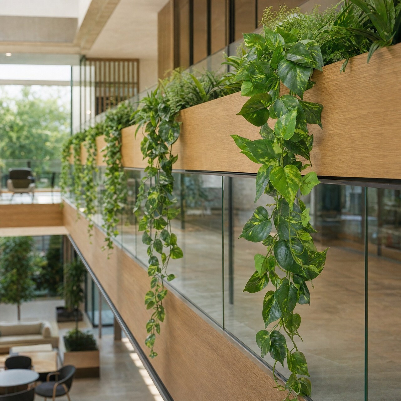 Pothos kunstslinger bont 220 cm – brandvertragend