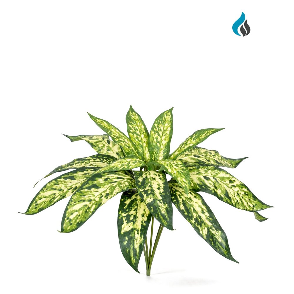 Coolplant Aglaonema kunstboeket bont 37 cm – brandvertragend