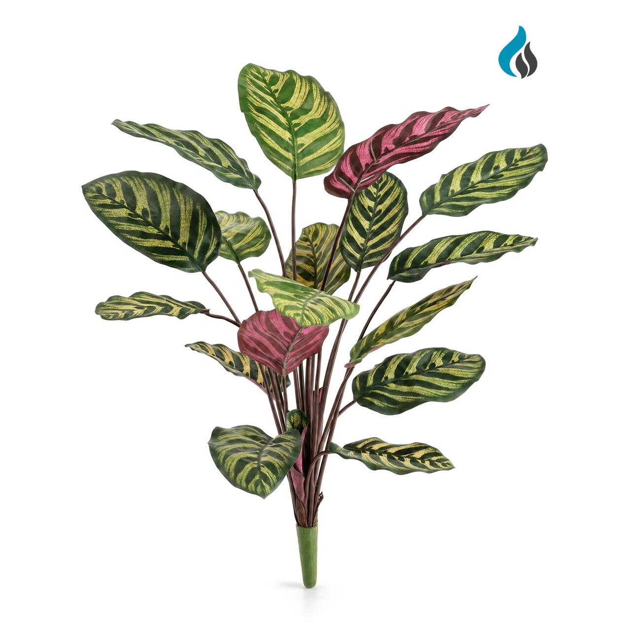 Calathea Makoyana kunstboeket rood 60 cm – brandvertragend
