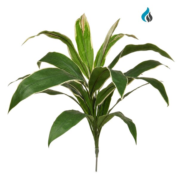 Coolplant Cordyline kunstboeket geel-groen 62 cm – brandvertragend