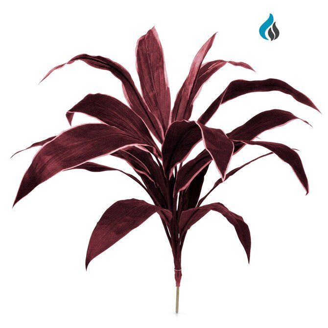 Coolplant Cordyline kunstboeket rood 62 cm – brandvertragend